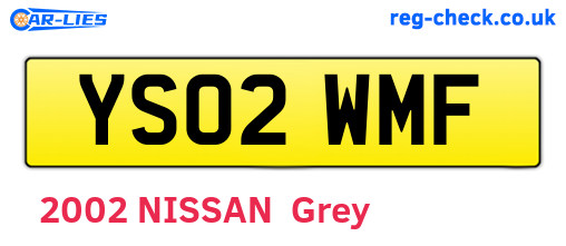 YS02WMF are the vehicle registration plates.