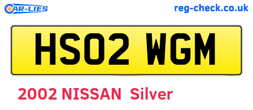 HS02WGM are the vehicle registration plates.
