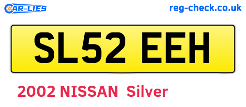SL52EEH are the vehicle registration plates.