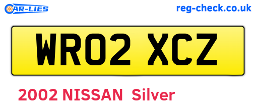 WR02XCZ are the vehicle registration plates.