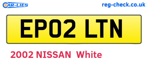 EP02LTN are the vehicle registration plates.