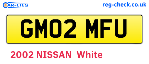GM02MFU are the vehicle registration plates.