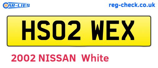 HS02WEX are the vehicle registration plates.