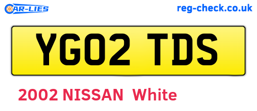 YG02TDS are the vehicle registration plates.