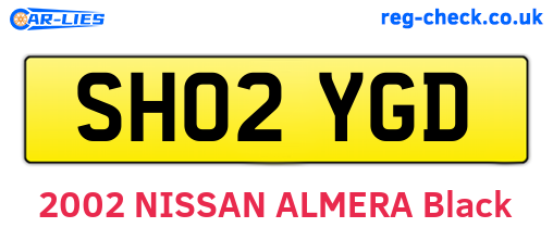 SH02YGD are the vehicle registration plates.