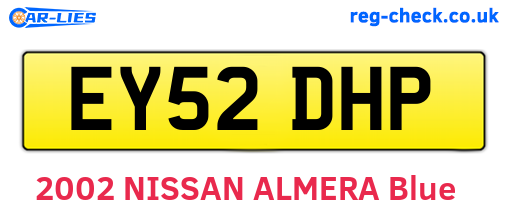 EY52DHP are the vehicle registration plates.