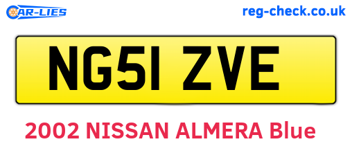 NG51ZVE are the vehicle registration plates.