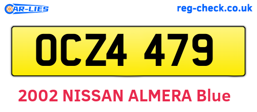 OCZ4479 are the vehicle registration plates.