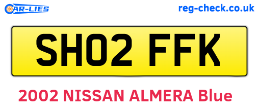 SH02FFK are the vehicle registration plates.