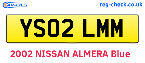 YS02LMM are the vehicle registration plates.