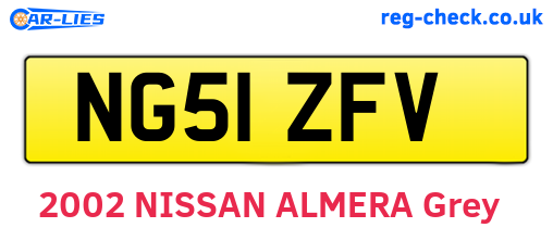 NG51ZFV are the vehicle registration plates.