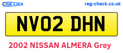 NV02DHN are the vehicle registration plates.