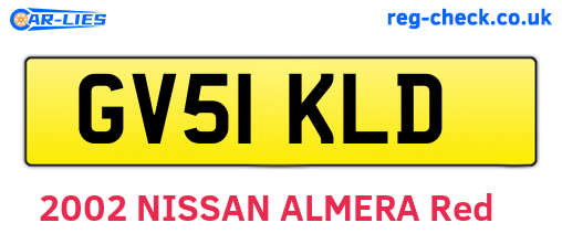GV51KLD are the vehicle registration plates.