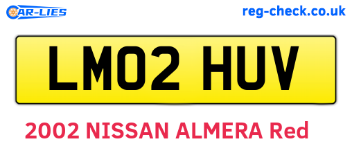 LM02HUV are the vehicle registration plates.