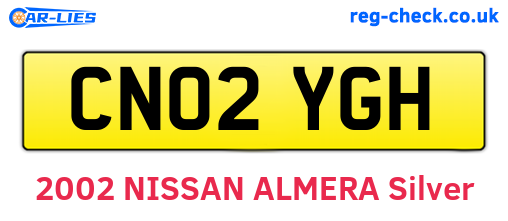 CN02YGH are the vehicle registration plates.