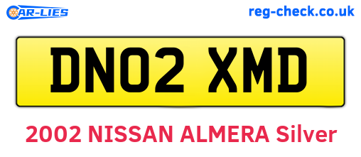 DN02XMD are the vehicle registration plates.