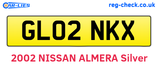 GL02NKX are the vehicle registration plates.