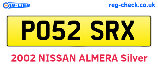 PO52SRX are the vehicle registration plates.