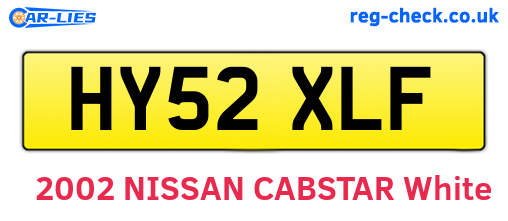 HY52XLF are the vehicle registration plates.