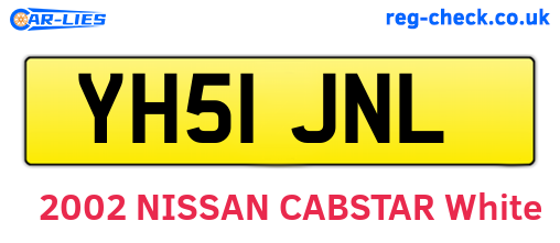 YH51JNL are the vehicle registration plates.