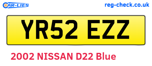 YR52EZZ are the vehicle registration plates.