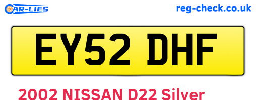 EY52DHF are the vehicle registration plates.
