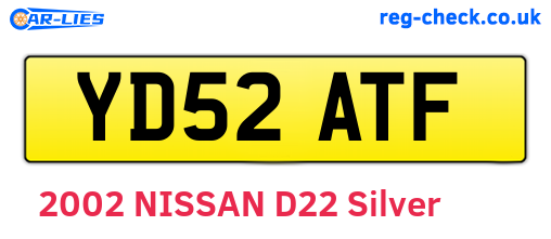 YD52ATF are the vehicle registration plates.