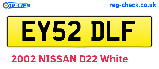 EY52DLF are the vehicle registration plates.
