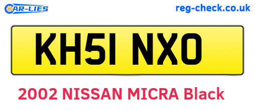 KH51NXO are the vehicle registration plates.