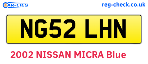 NG52LHN are the vehicle registration plates.