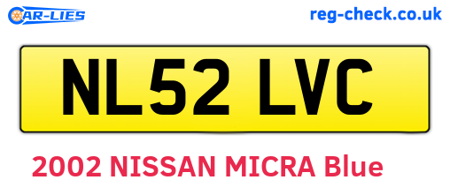 NL52LVC are the vehicle registration plates.