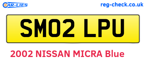 SM02LPU are the vehicle registration plates.