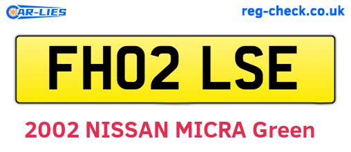 FH02LSE are the vehicle registration plates.