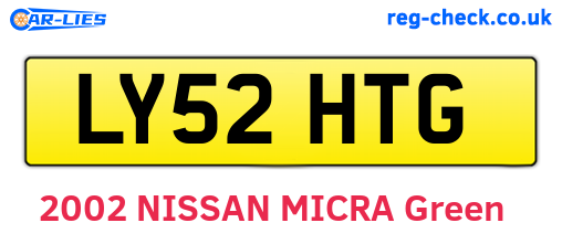 LY52HTG are the vehicle registration plates.