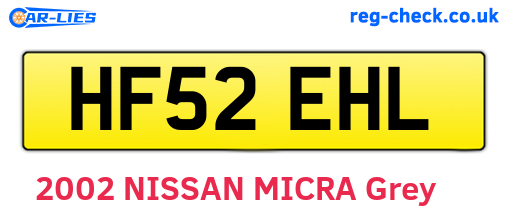 HF52EHL are the vehicle registration plates.