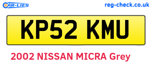 KP52KMU are the vehicle registration plates.