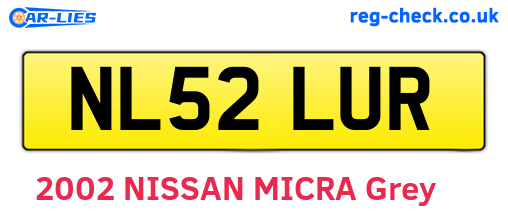 NL52LUR are the vehicle registration plates.