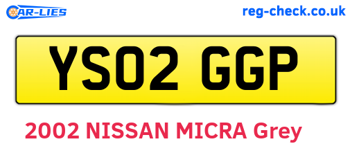 YS02GGP are the vehicle registration plates.