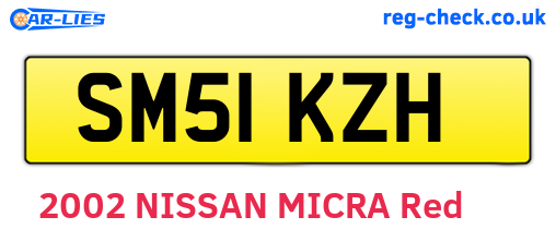 SM51KZH are the vehicle registration plates.