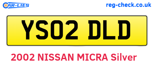 YS02DLD are the vehicle registration plates.