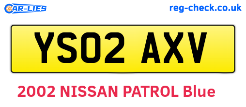 YS02AXV are the vehicle registration plates.