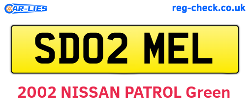 SD02MEL are the vehicle registration plates.