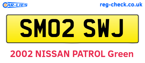 SM02SWJ are the vehicle registration plates.