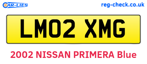 LM02XMG are the vehicle registration plates.
