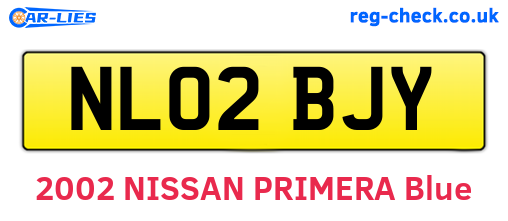 NL02BJY are the vehicle registration plates.