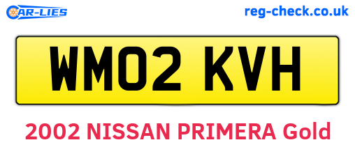 WM02KVH are the vehicle registration plates.