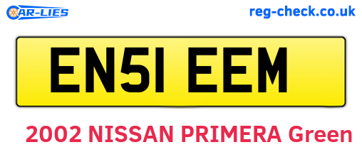 EN51EEM are the vehicle registration plates.