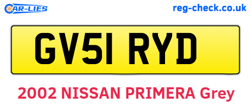 GV51RYD are the vehicle registration plates.