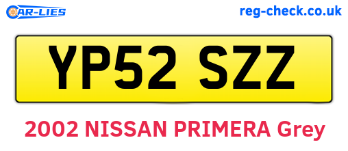 YP52SZZ are the vehicle registration plates.