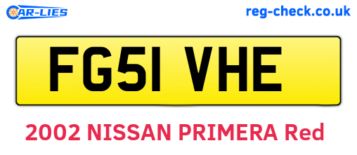 FG51VHE are the vehicle registration plates.